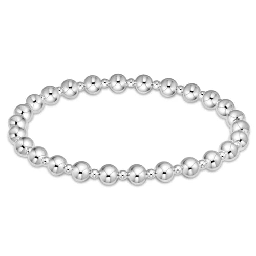 ENEWTON CLASSIC GRATEFUL PATTERN 5MM BEAD BRACELET-STERLING