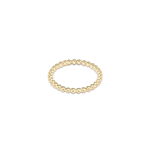 ENEWTON CLASSIC 2MM GOLD BEAD RING 7