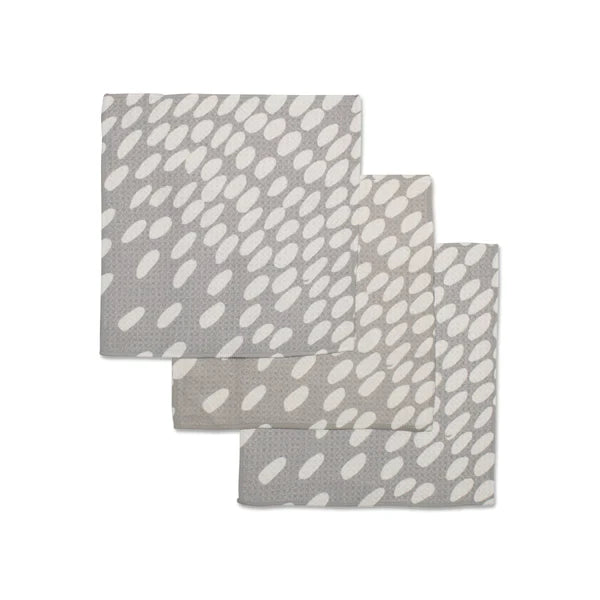 Geometry Spotted Grey Dishcloth