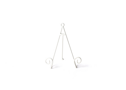 Happy Everything! White Swirl Mini Plate Stand