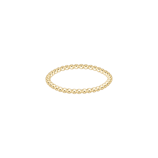 Classic Gold 1.5mm Bead Ring