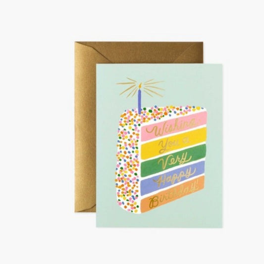 Rifle Paper Cake Slice Birthday Card