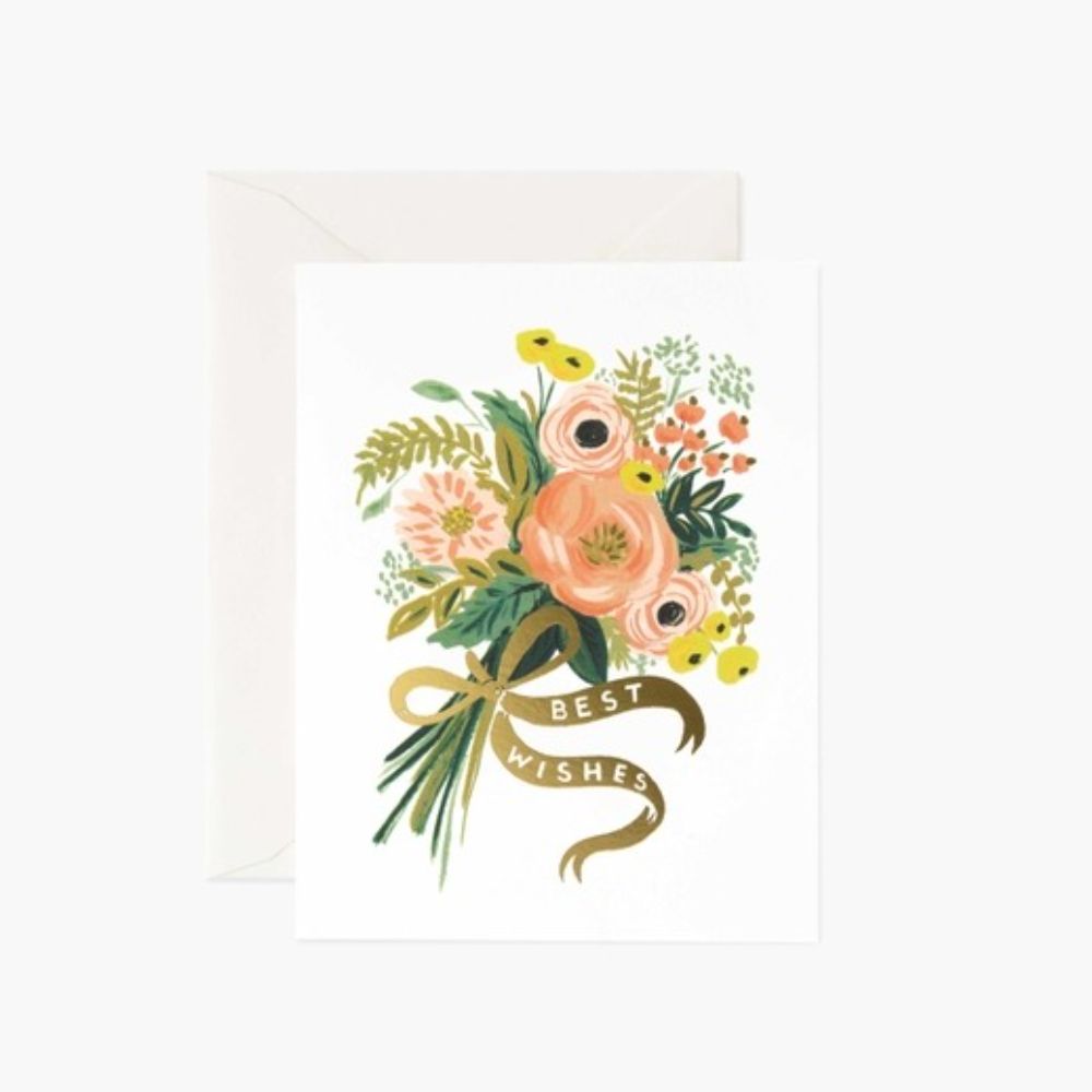 Rifle Paper Best Wishes Bouquet Card