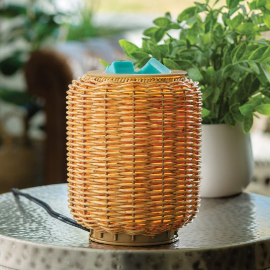 WICKER LANTERN FRAGRANCE WARMER