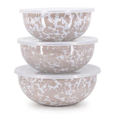 GOLDEN RABBIT TAUPE MIXING BOWLS