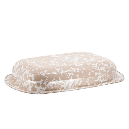 TAUPE SWIRL BAKING PAN