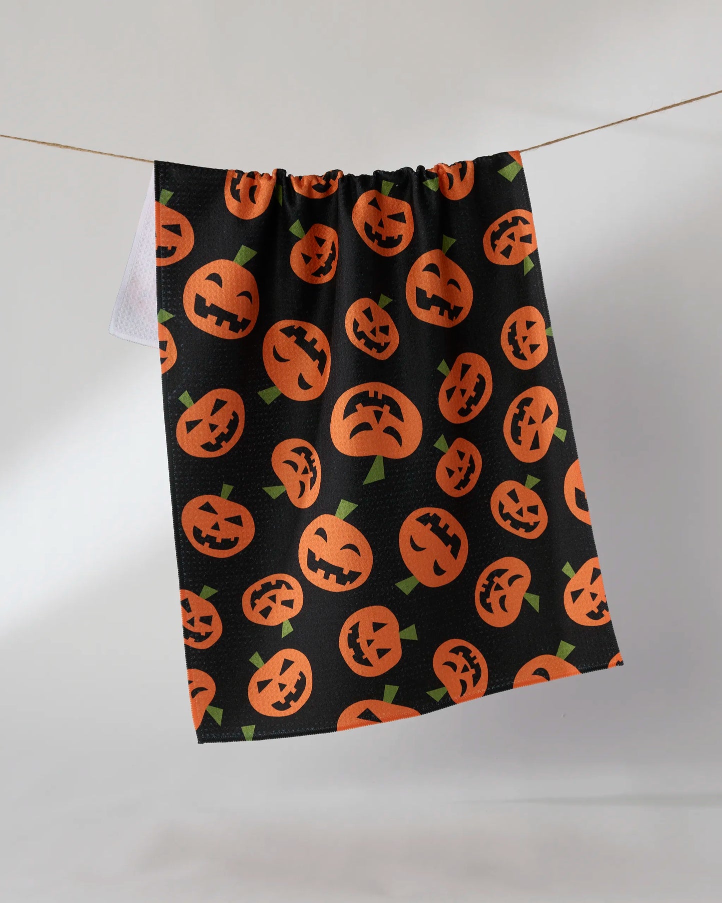 Geometry Tea Towel - Gourd Gang Black