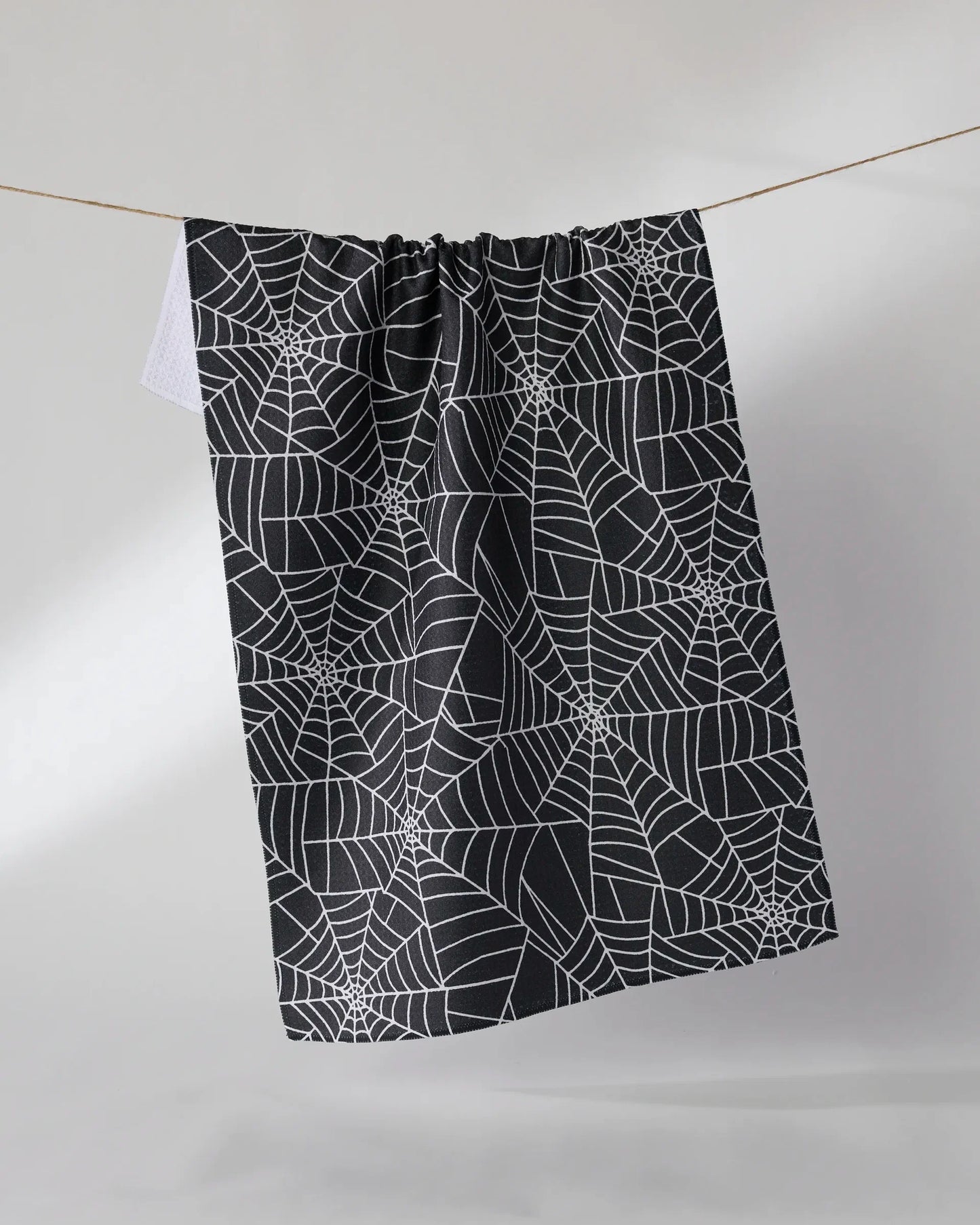 Geometry Tea Towel - Whisper Web Dark