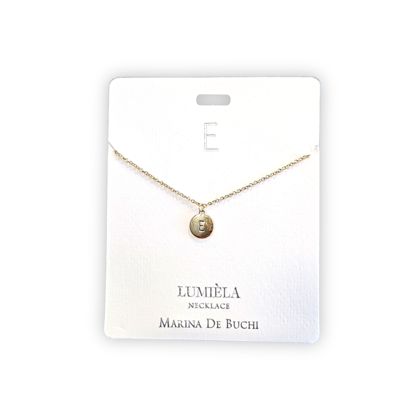 E Initial Lumiela Necklace