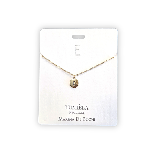 E Initial Lumiela Necklace