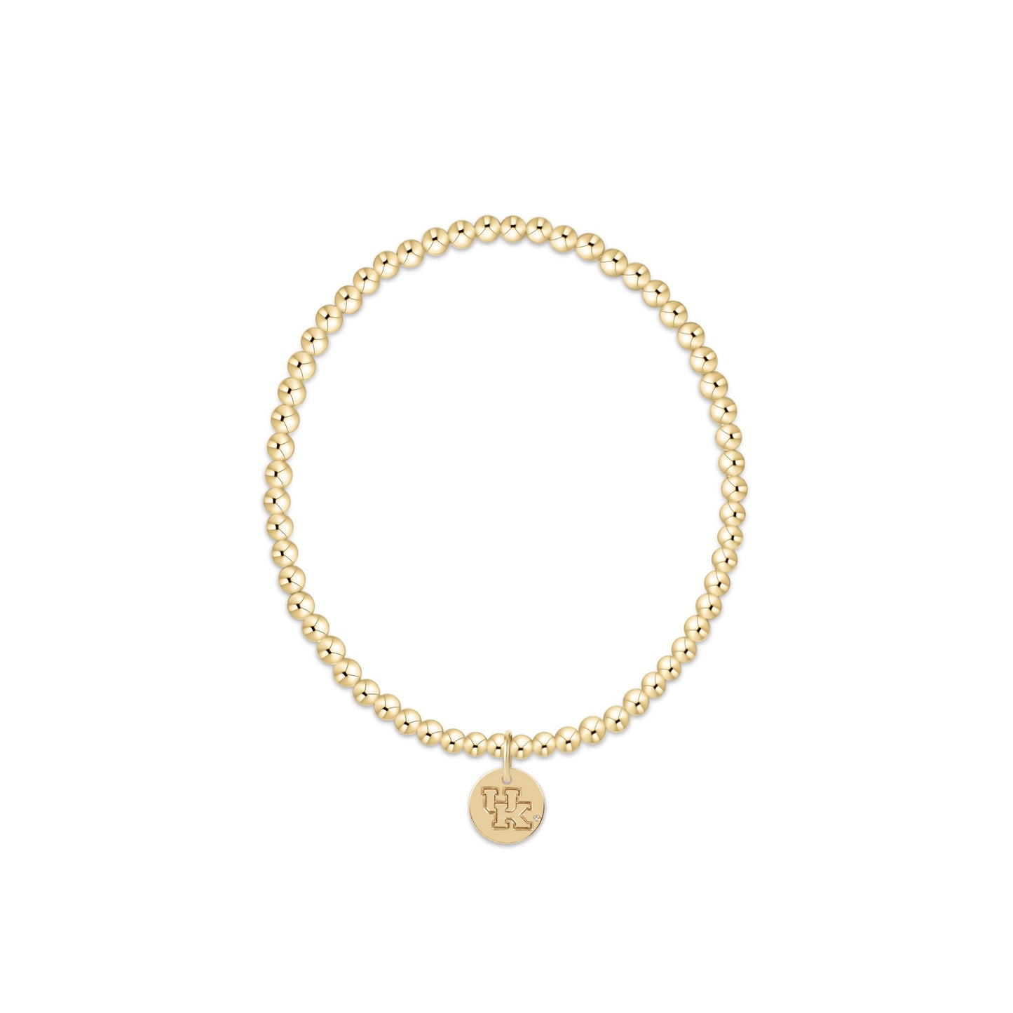 eCOLLEGIATE Extends Classic Gold 3mm Bracelet - Kentucky