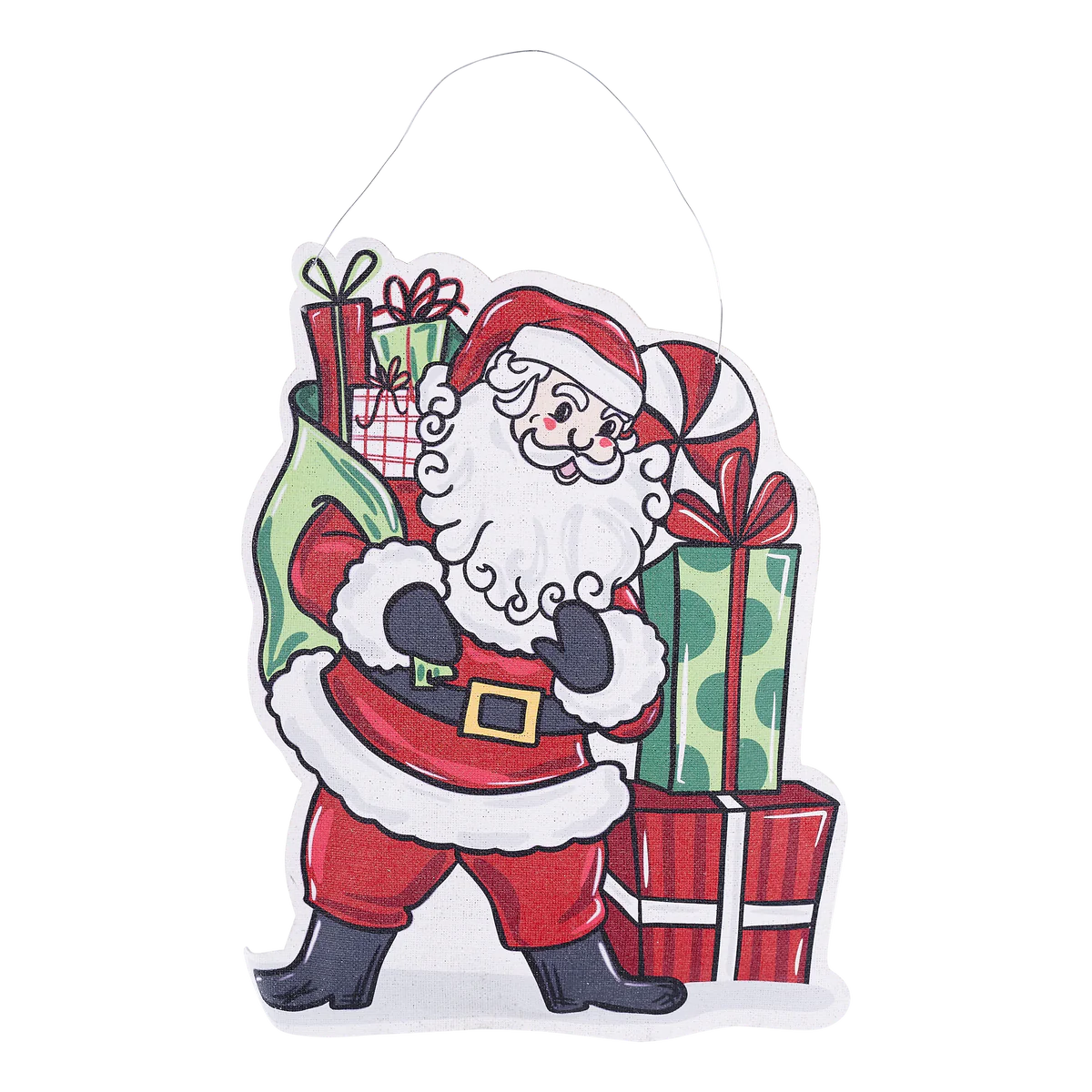 SCARECROW/SANTA REVERSABLE DOORHANGER BURLEE