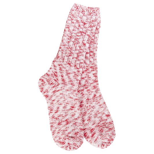 World's Softest Sock Co. Holiday Ragg Crew Peppermint
