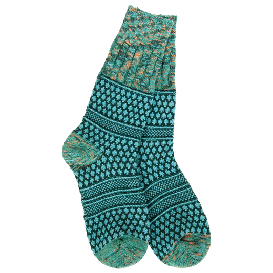 World's Softest Sock Co. Weekend Gallery Textured Crew Woodland