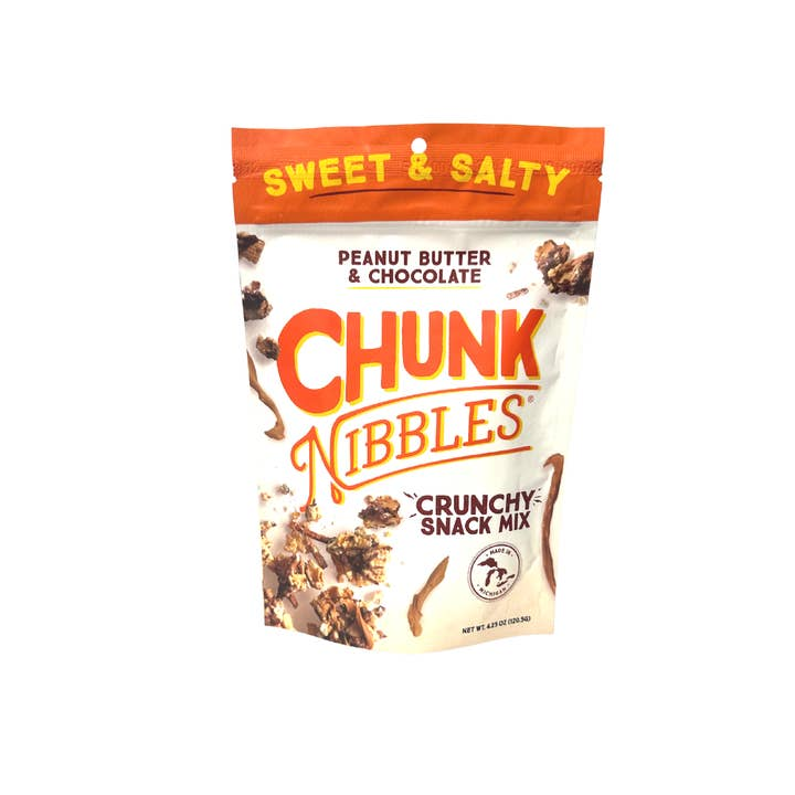 CHUNK NIBBLES 4.25 OZ PEANUT BUTTER & CHOCOLATE