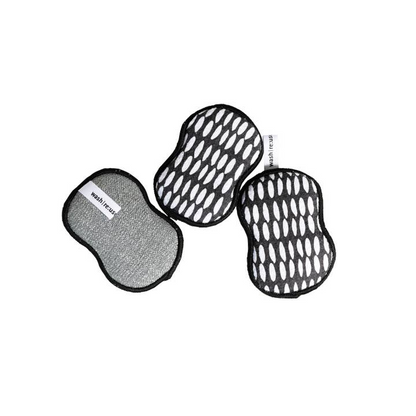 Re:Usable Sponge Set of 3 - Beans in Black