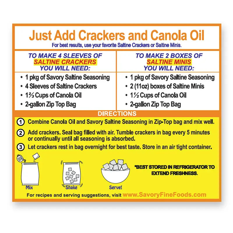 SAVORY PARTY CRACKER SEASONING - GARDEN DILL (Copy)