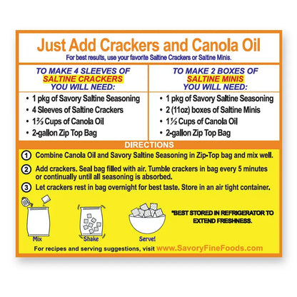 SAVORY PARTY CRACKER SEASONING - GARDEN DILL (Copy)