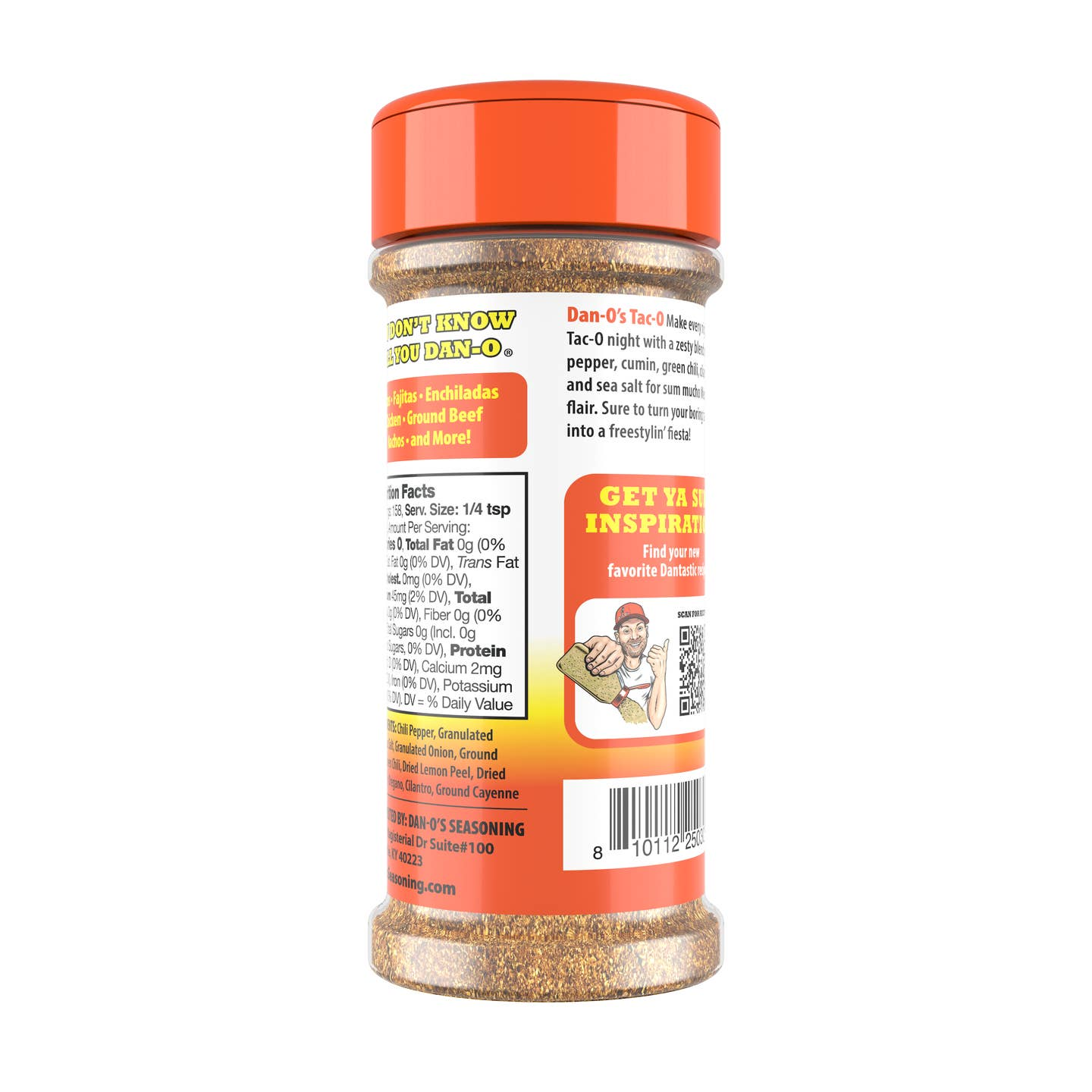 Dan-O’S Tac-O Seasoning - 3.5 oz Bottle