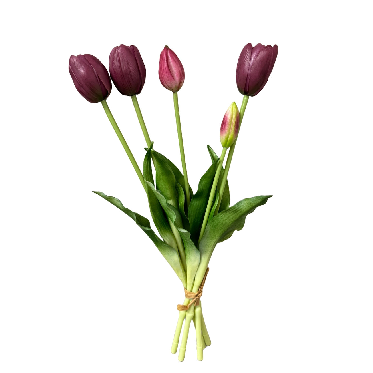 Real Touch Tulip Bundle - Mauve Purple