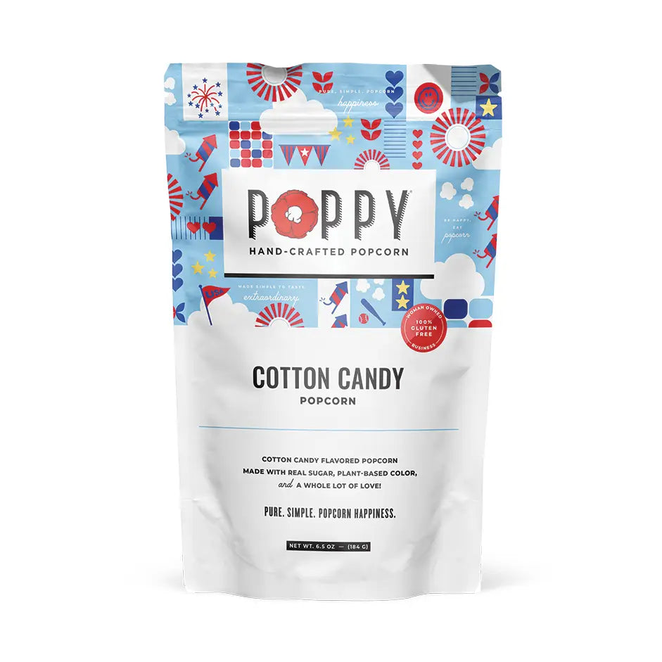 Poppy Cotton Candy Popcorn