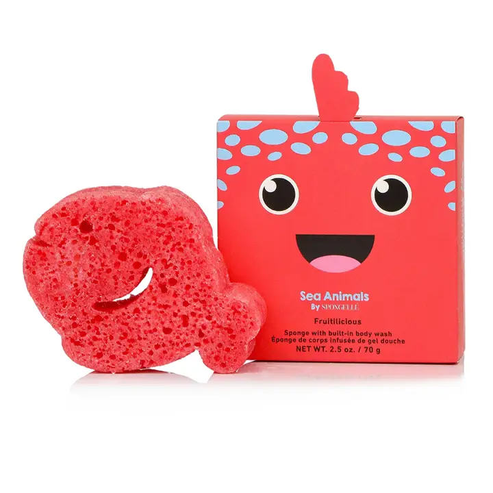 Spongefoo SEA ANIMALS BY SPONGELLE FIONA FISH – Katie J's Gifts
