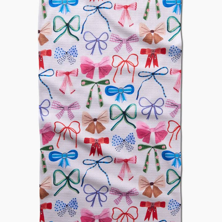 GEOMETRY BOWS TEA TOWEL