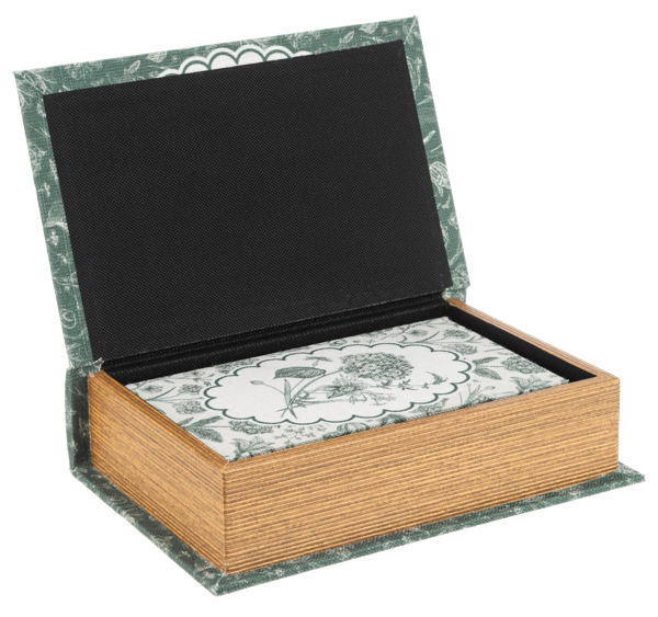 Green Botanical Book Decor