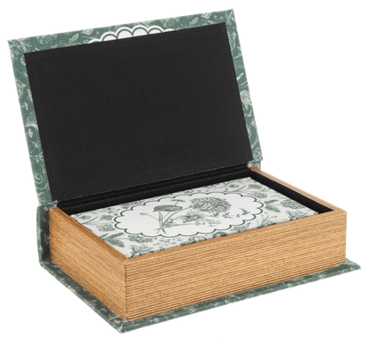 Green Botanical Book Decor