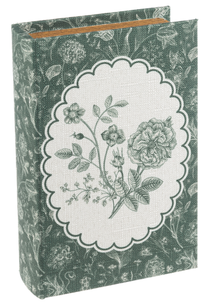 Green Botanical Book Decor