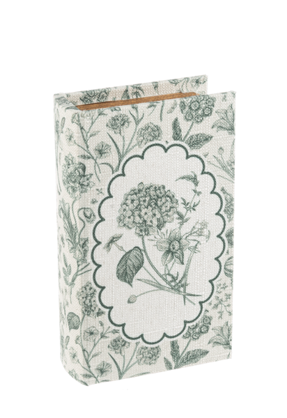 Green Botanical Book Decor