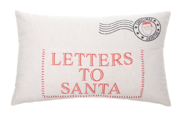 Letters to Santa Lumbar Pillow