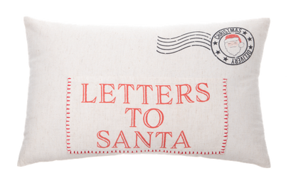 Letters to Santa Lumbar Pillow