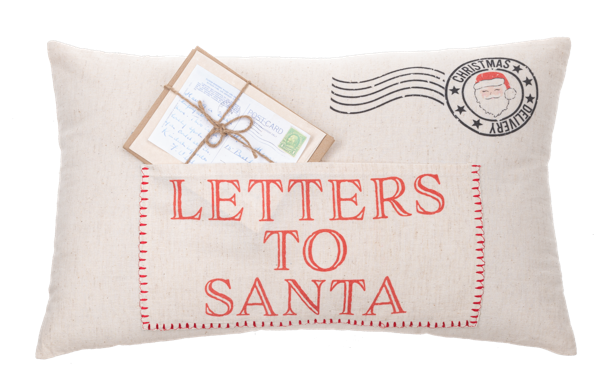 Letters to Santa Lumbar Pillow