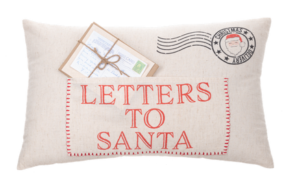 Letters to Santa Lumbar Pillow