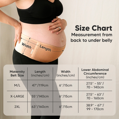 KEABABIES MATERNITY SUPPORT BELT - NUDE M/L