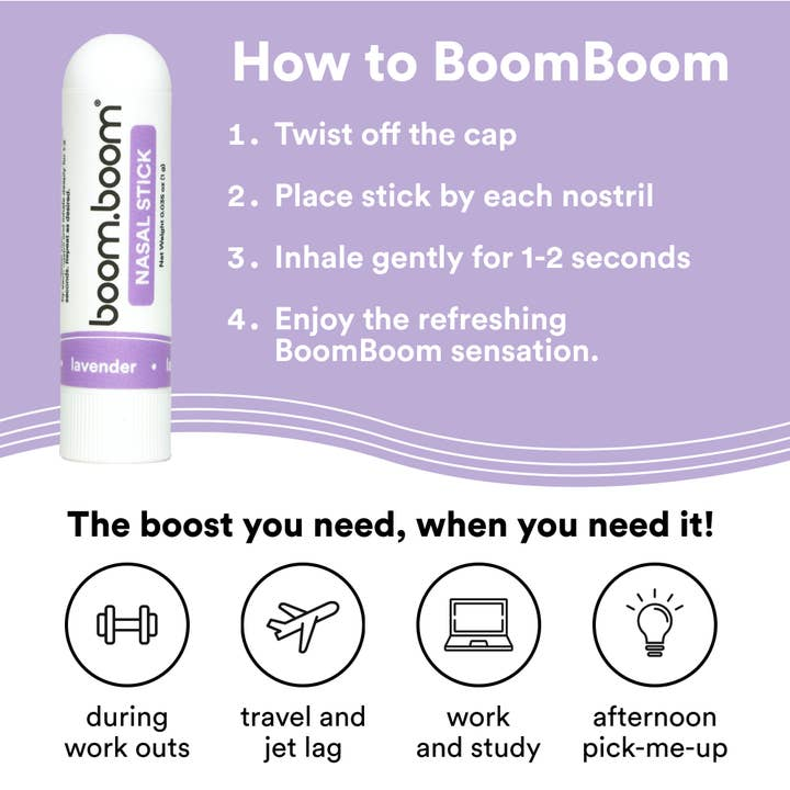 BOOM BOOM NASAL STICK - LAVENDER