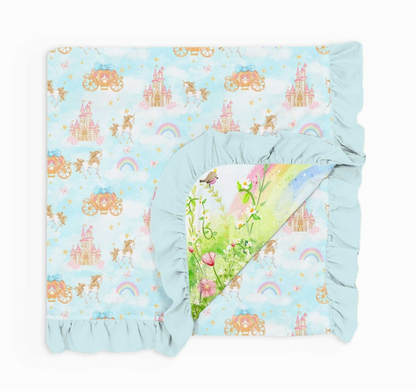 ENCHANTED - 2 LAYER RUFFLED BAMBOO BLANKET
