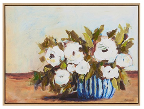 Blue Vase Bouquet Wall Art