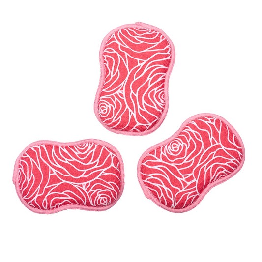 Re:Usable Sponges (Set of 3) - Rose