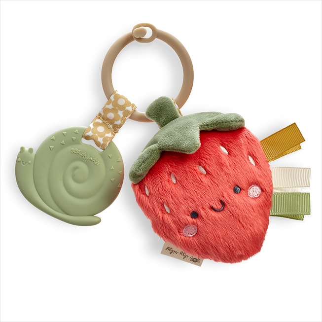 Itzy Pal™ Plush + Teether Bonnie the Strawberry