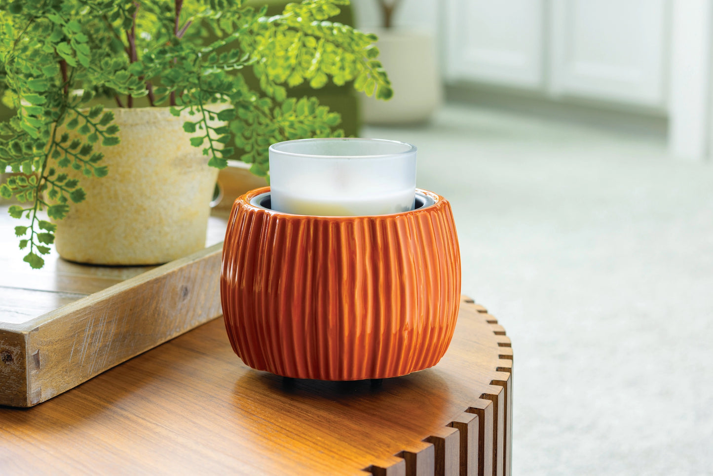 Harvest Pumpkin Crock Candle Warmer