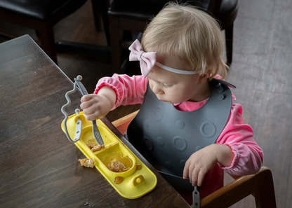 GREY BUSY BABY EATING UTENSILS