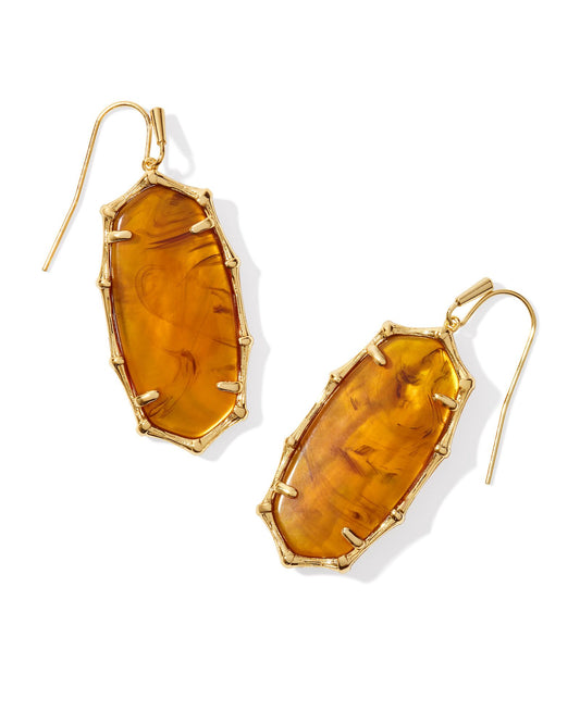 KENDRA SCOTT ELLE BAMBOO FRAME DROP EARRINGS