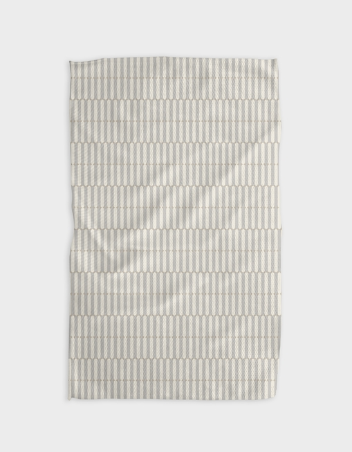 GEOMETRY RIDEAUX NEUTRE TEA TOWEL