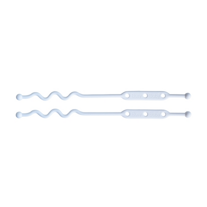 WHITE BUSY BABY EXTRA TETHERS - 2 PACK