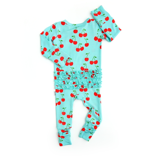 Bamboo Baby Pajama Sleepies Little Baby Ruffle Zip Jojo