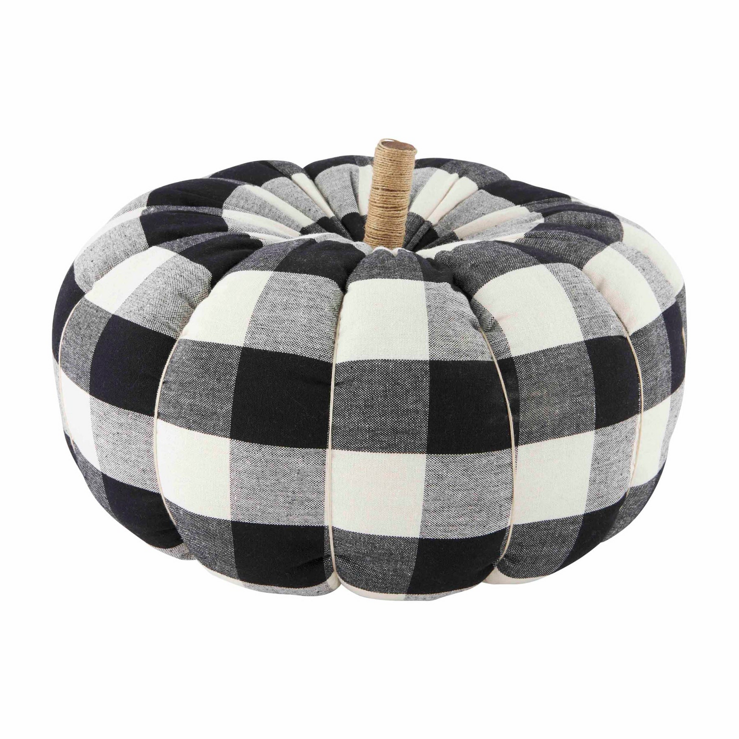 MUDPIE LARGE BUFFALO PLAID PUMPKIN