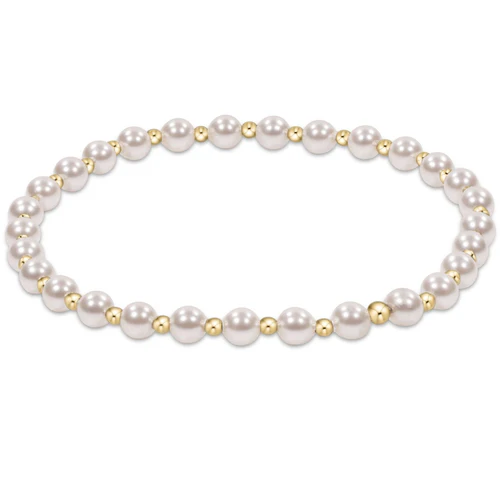 ENEWTON BRACELET CLASSIC GOLD GRATEFUL 4MM PEARL