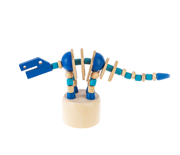 Wooden Dino Push Puppets